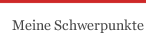 Meine Schwerpunkte